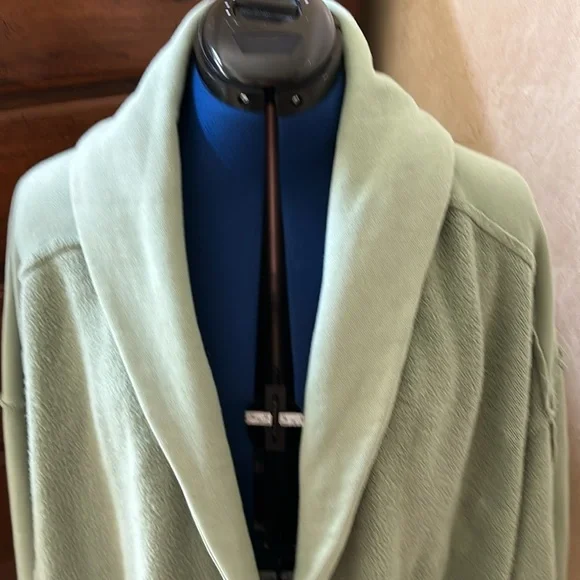 Free People Jordan Slouchy Jacket in washed military green. - Picture 6 of 13